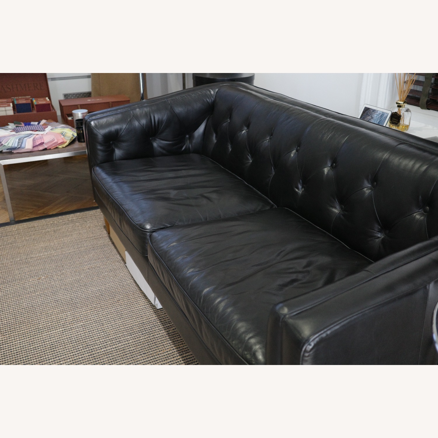 Article Alcott Oxford Black Leather Sofa - image-2