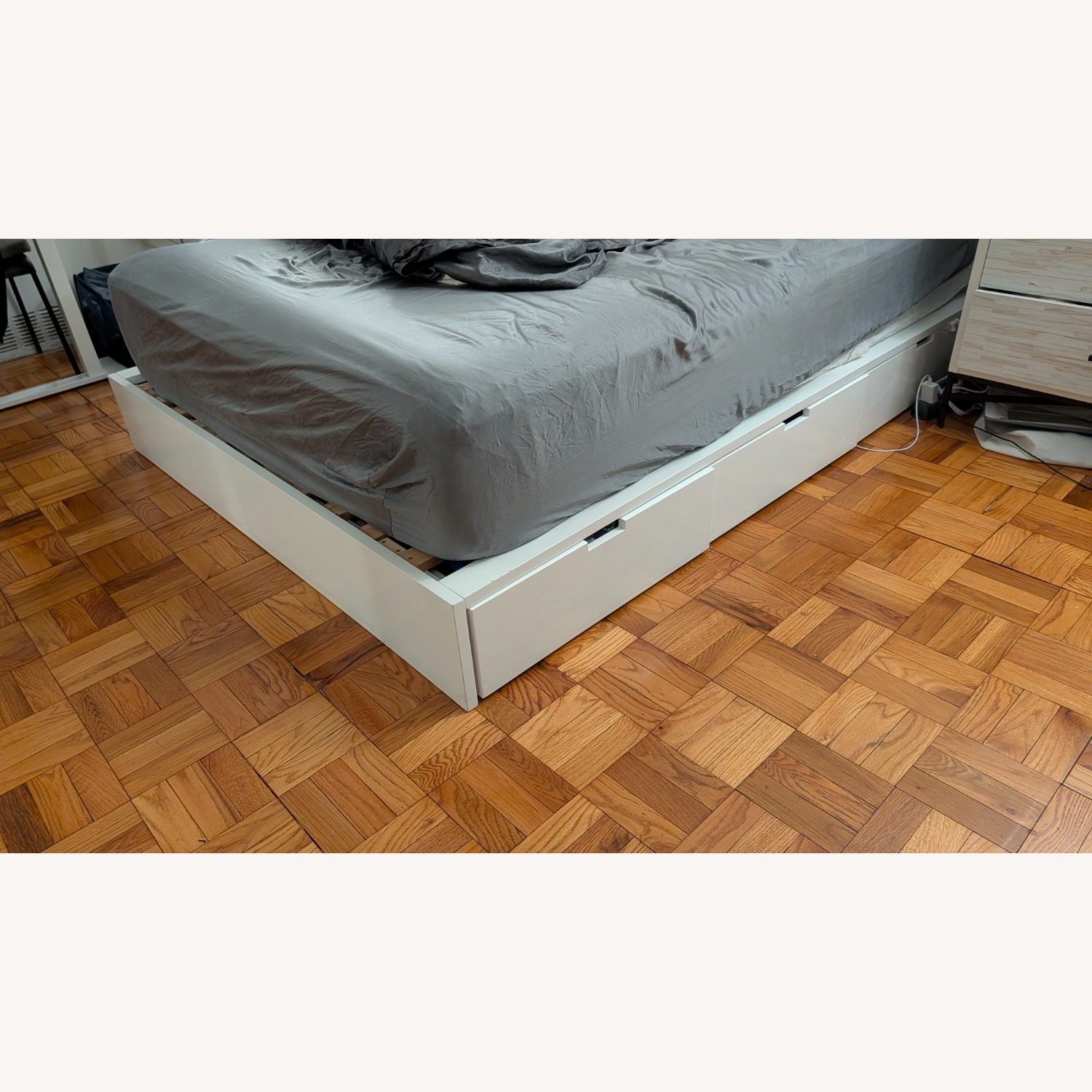 CB2 Stowaway Storage Bed - White - image-1