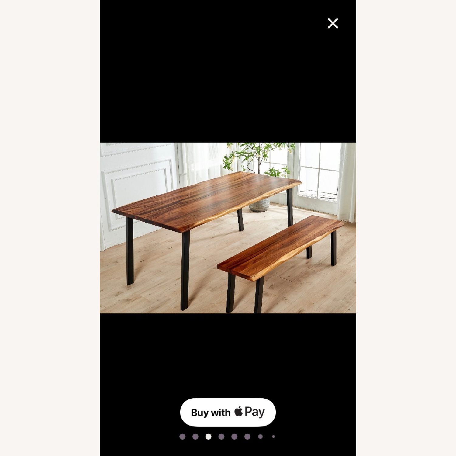Dark Brown Wood Dining Sets - image-5