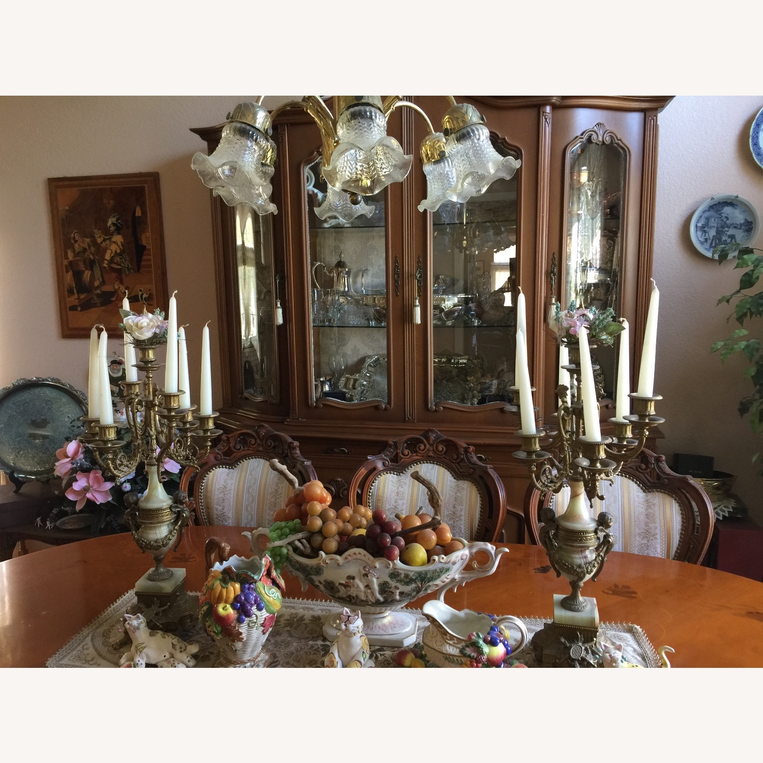 Italian Wood Inlaid  Dining Table - image-2