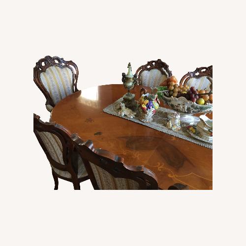 Used Italian Wood Inlaid Dining Table for sale on AptDeco