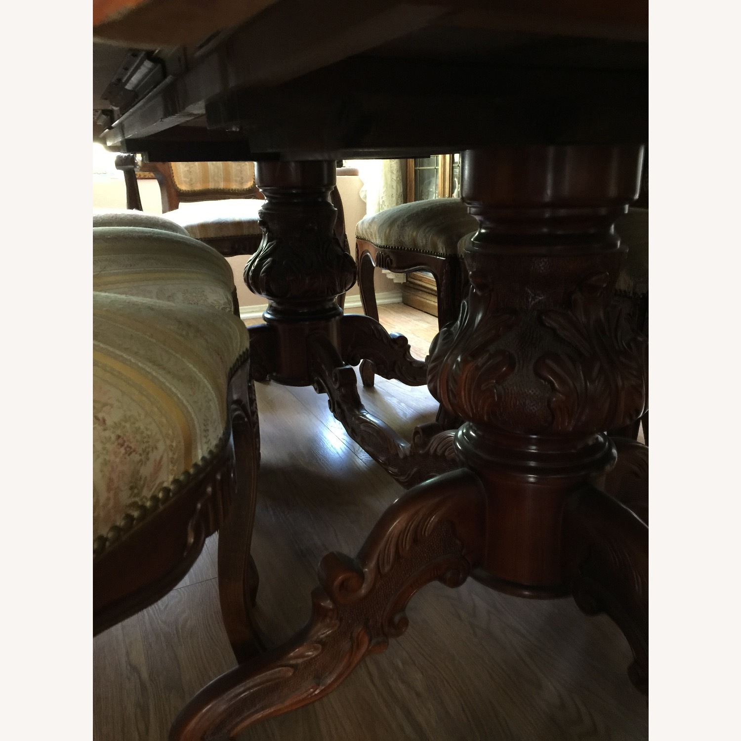 Italian Wood Inlaid  Dining Table - image-3