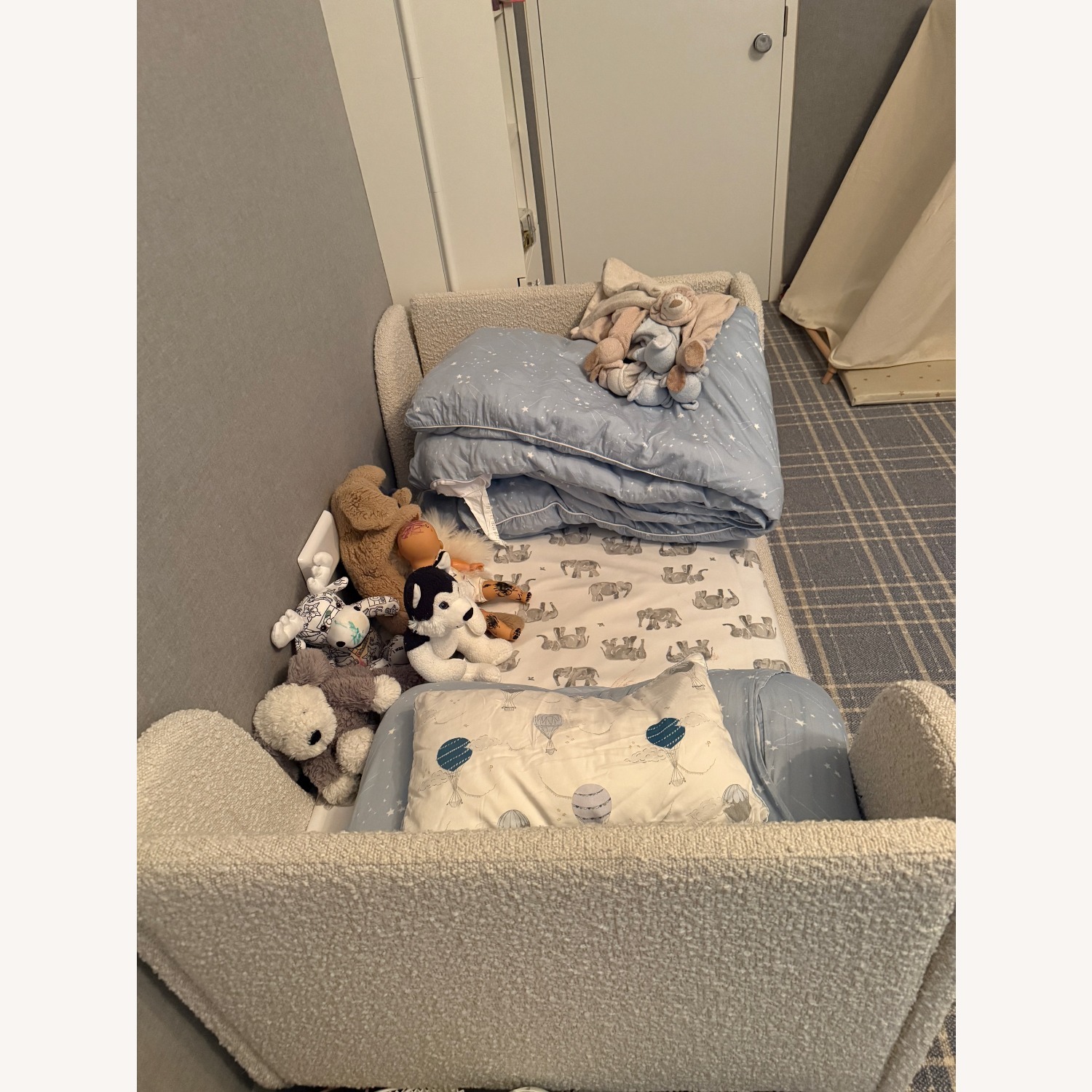 Boucle Toddler Bed Wayfair - image-4