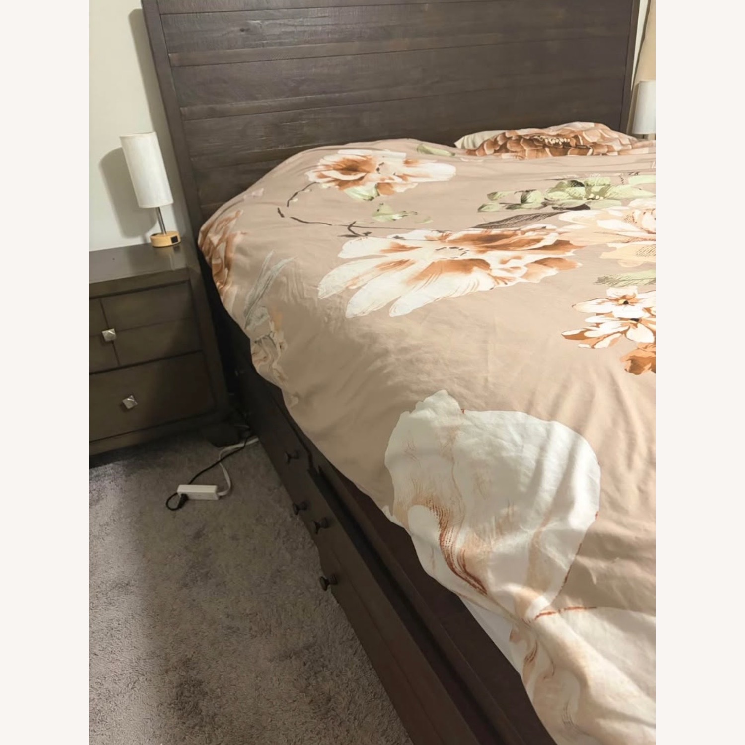 Living Spaces King Bed - image-4