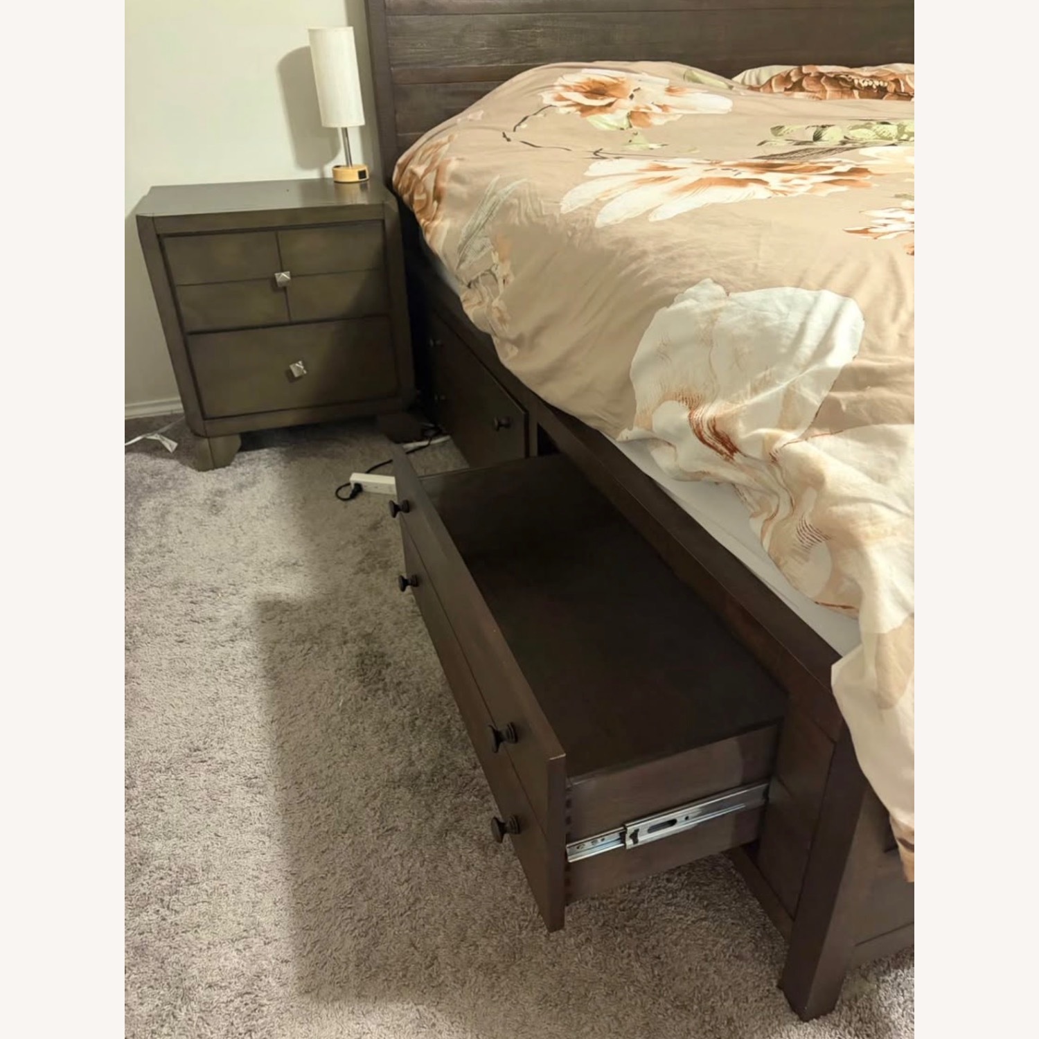 Living Spaces King Bed - image-3