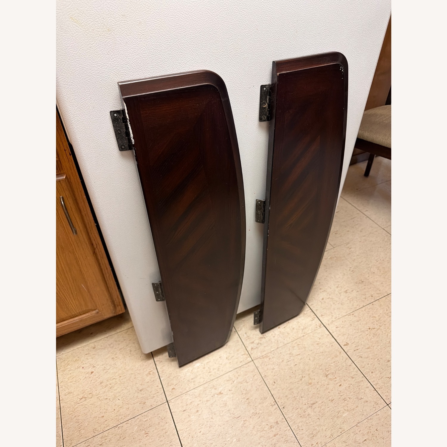 Dark Brown Wood Dining Table - image-5