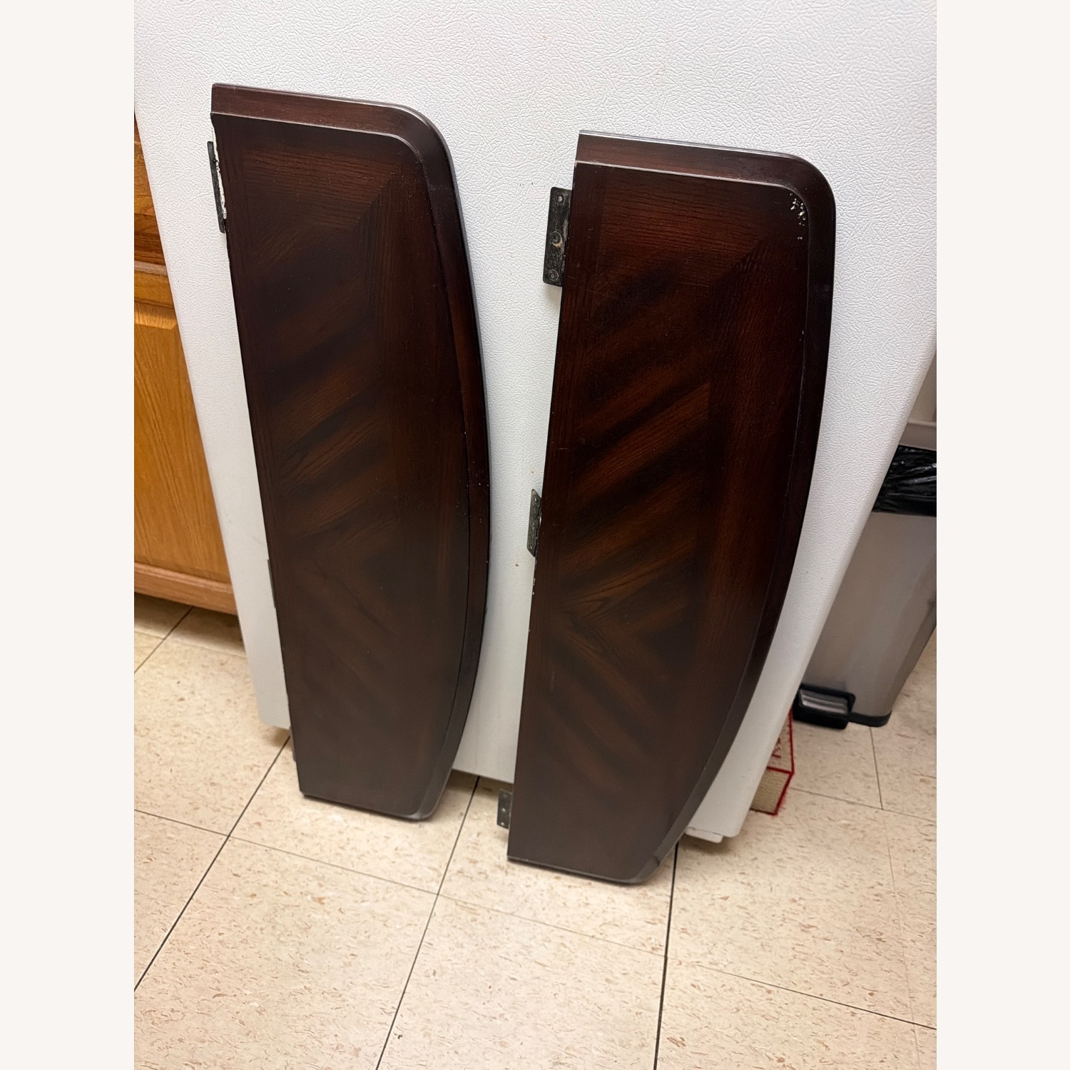 Dark Brown Wood Dining Table - image-4