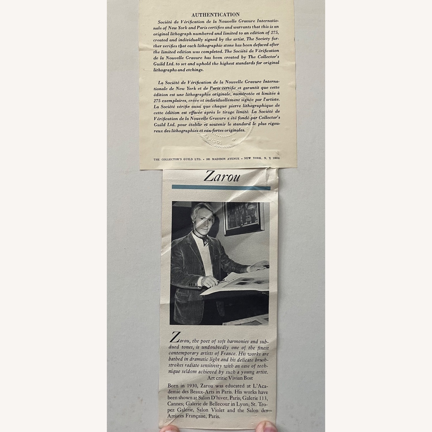 Vintage French Landscape Lithograph Wall Art - image-9