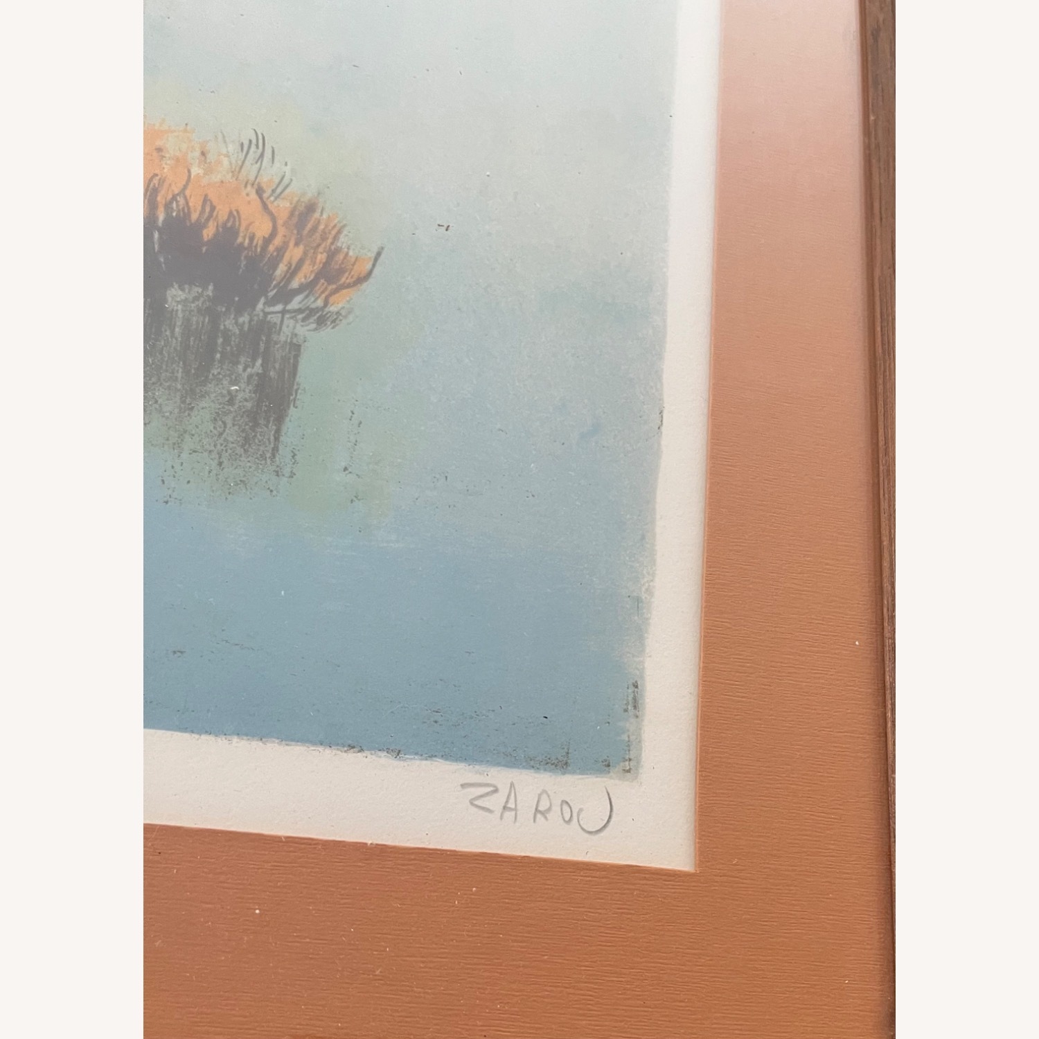 Vintage French Landscape Lithograph Wall Art - image-5