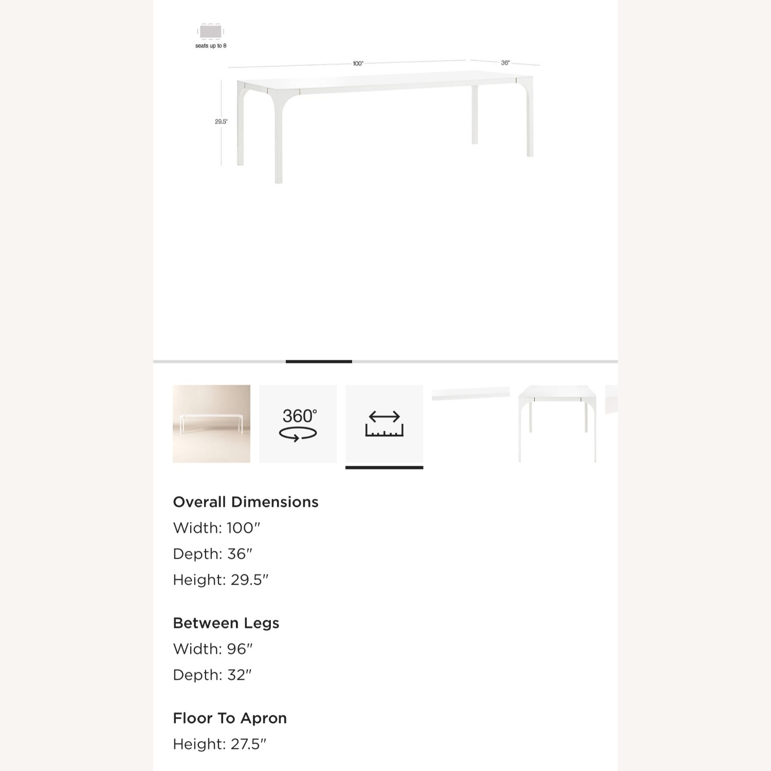 CB2 White Lacquer Dining Sets - image-6