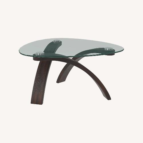 Used Rooms To Go Grant City Dark Brown Coffee Table for sale on AptDeco