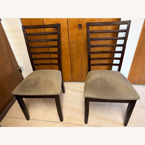 Used Dark Brown Wood Dining Chairs for sale on AptDeco