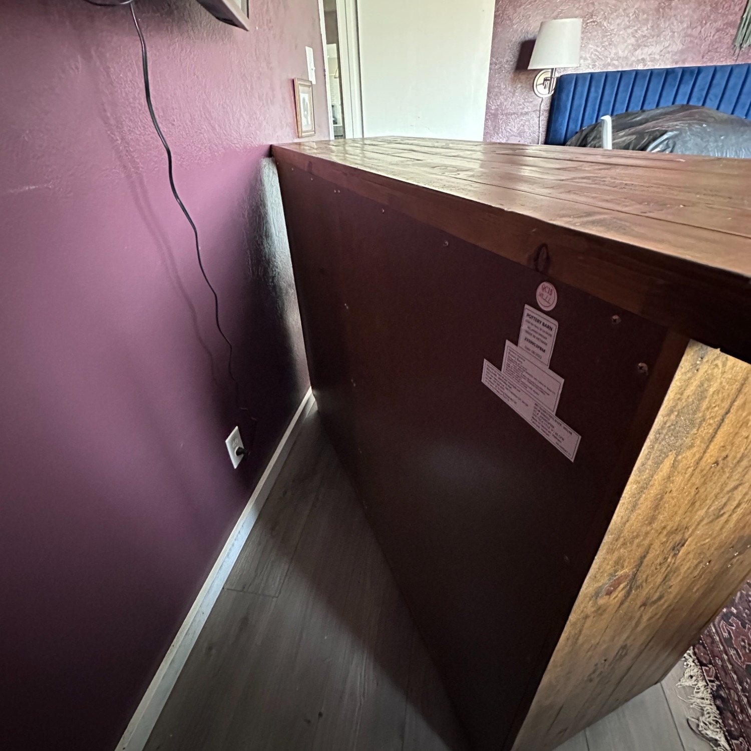 Pottery Barn Big Daddy's Antiques Reclaimed Wood 9-Drawer Dresser (58") - image-3