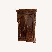 Ethan Allen Tuscany Chianti Dark Brown Wood Armoire