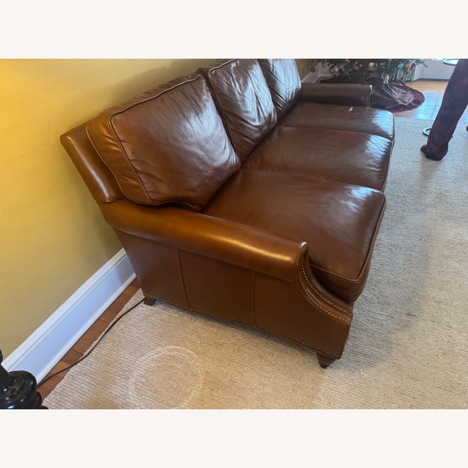 Century Furniture Dark Brown 3+ Seater Sofa - image-2