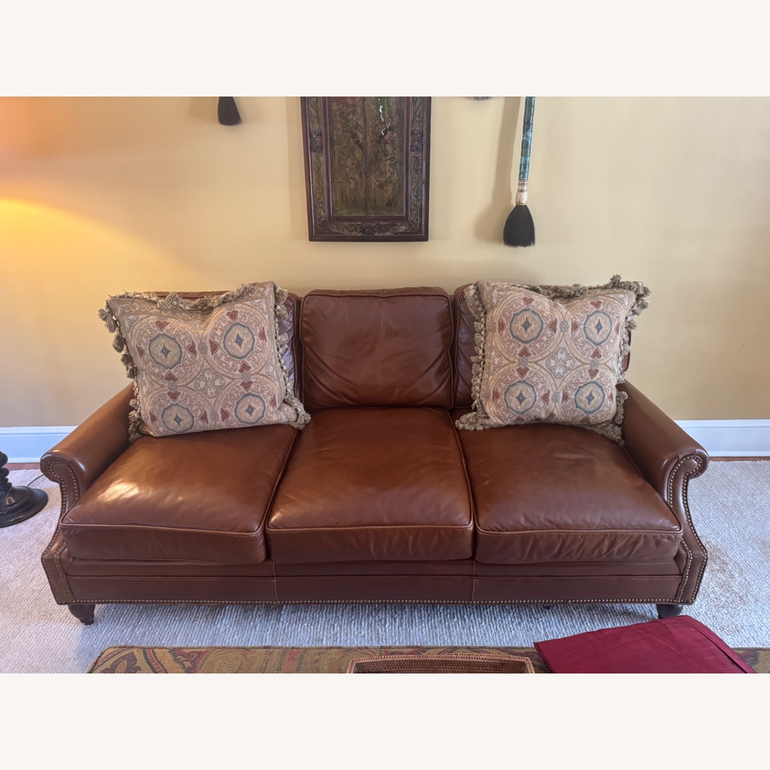 Century Furniture Dark Brown 3+ Seater Sofa - image-1