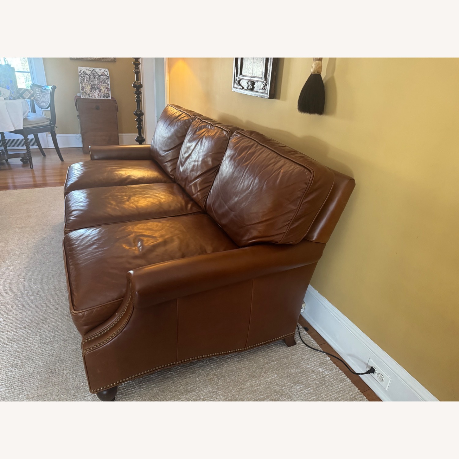 Century Furniture Dark Brown 3+ Seater Sofa - image-3