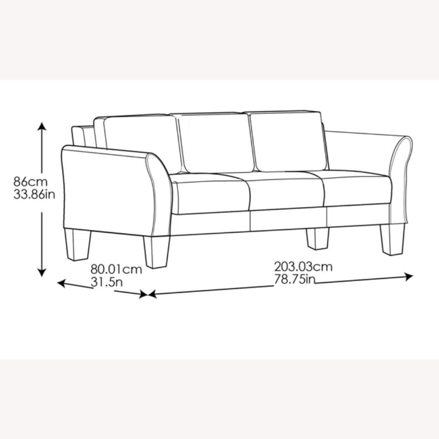 Wayfair Winston Porter Dark Brown 3+ Seater Sofa - image-2