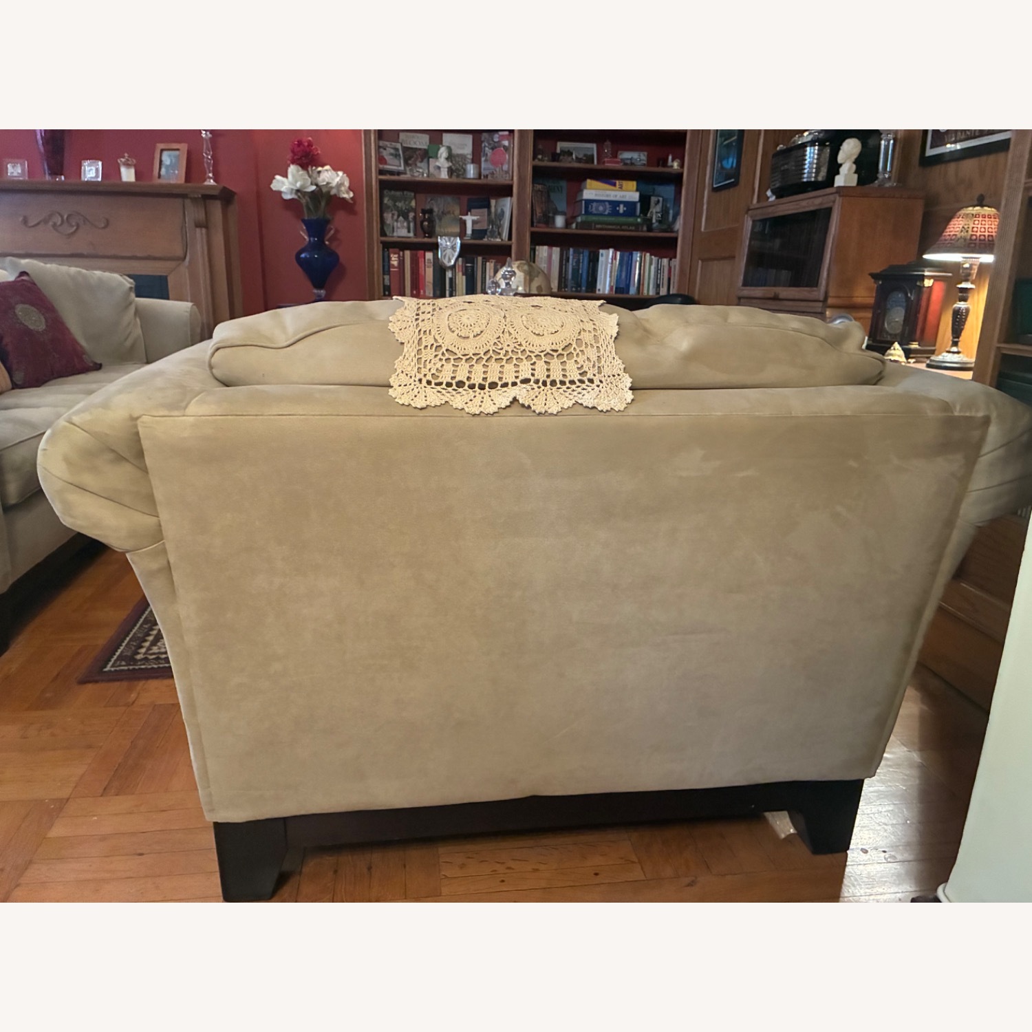 White Fabric Armchair - image-2