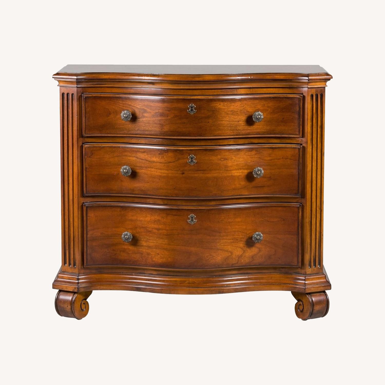 Ethan Allen Dark Brown Wood Nightstands - image-0