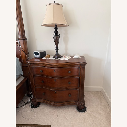 Used Ethan Allen Dark Brown Wood Nightstands for sale on AptDeco
