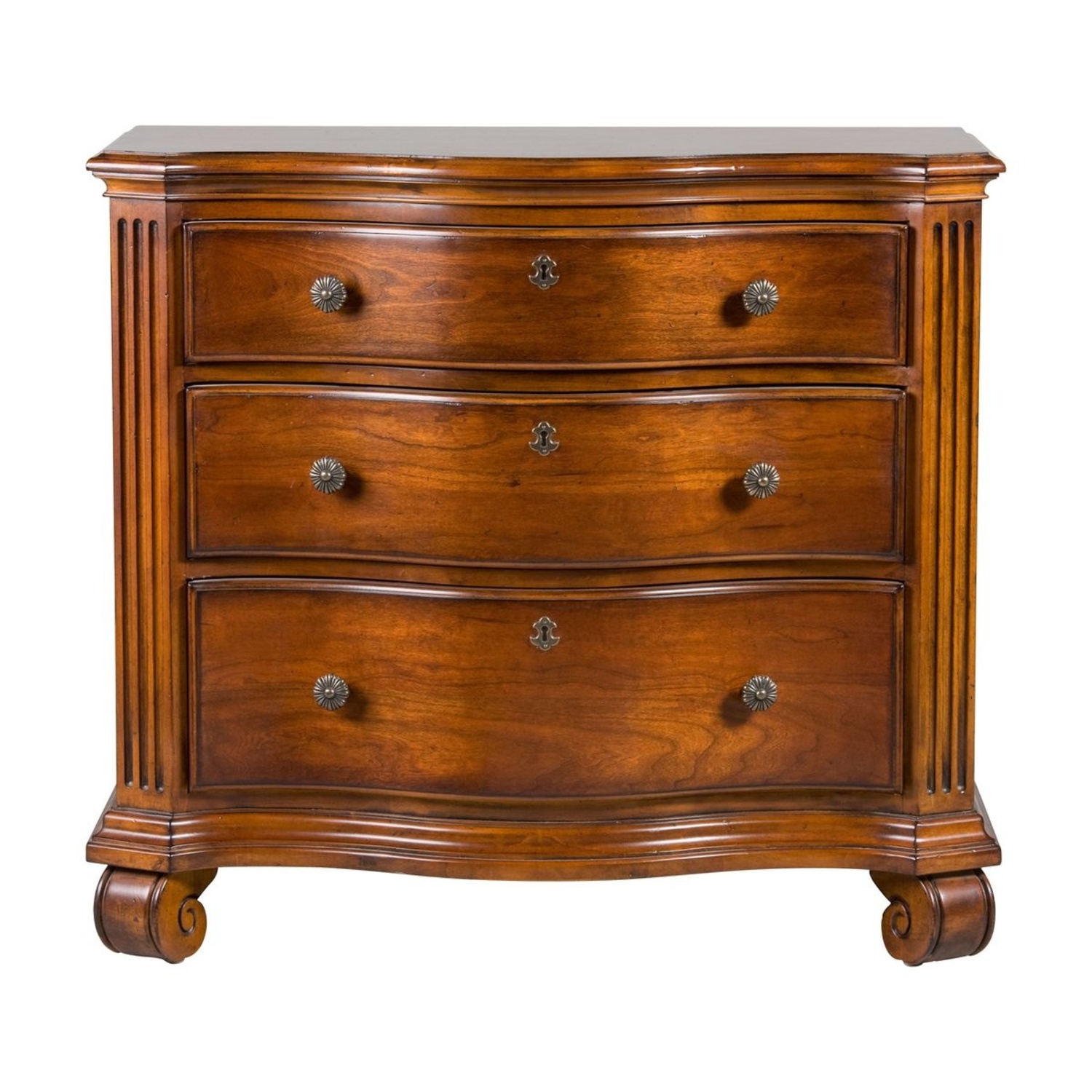 Ethan Allen Dark Brown Wood Nightstands - image-5