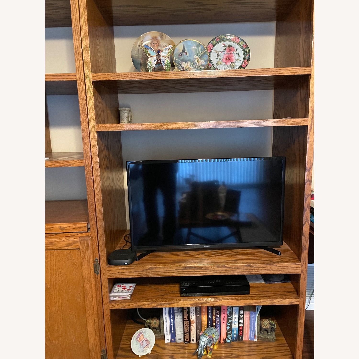 Vintage/Antique Finds Natural Wood Wall Unit - image-3