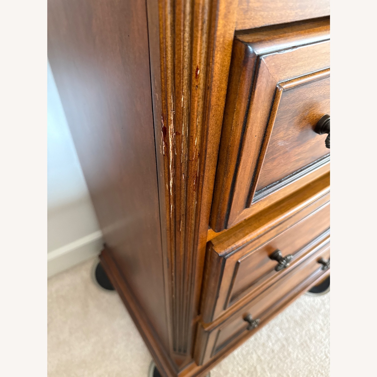 Ethan Allen Tuscany Chianti Dark Brown Wood Chest - image-4