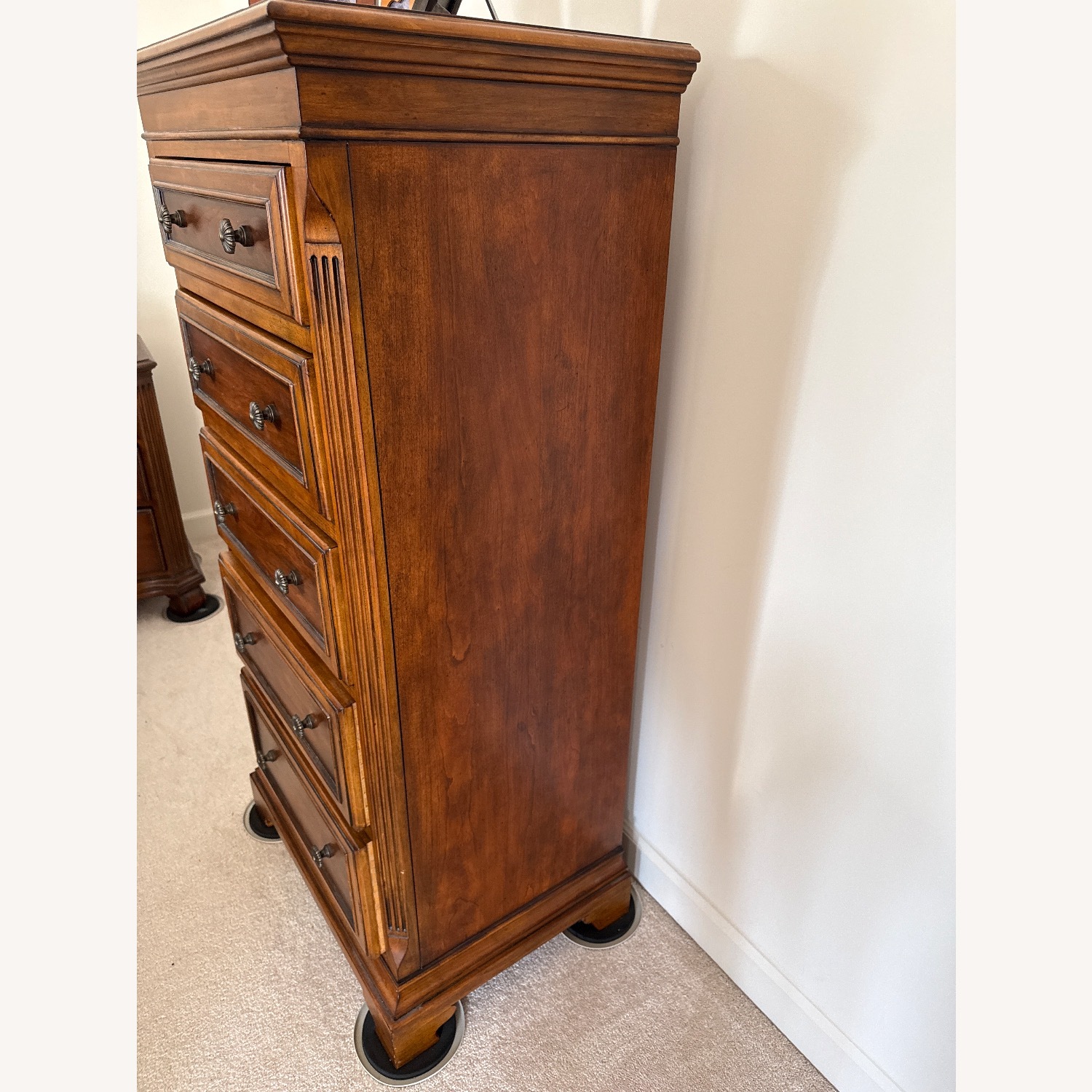 Ethan Allen Tuscany Chianti Dark Brown Wood Chest - image-2