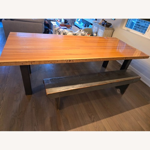 Used Vintage/Antique Finds Natural Wood Dining Table for sale on AptDeco