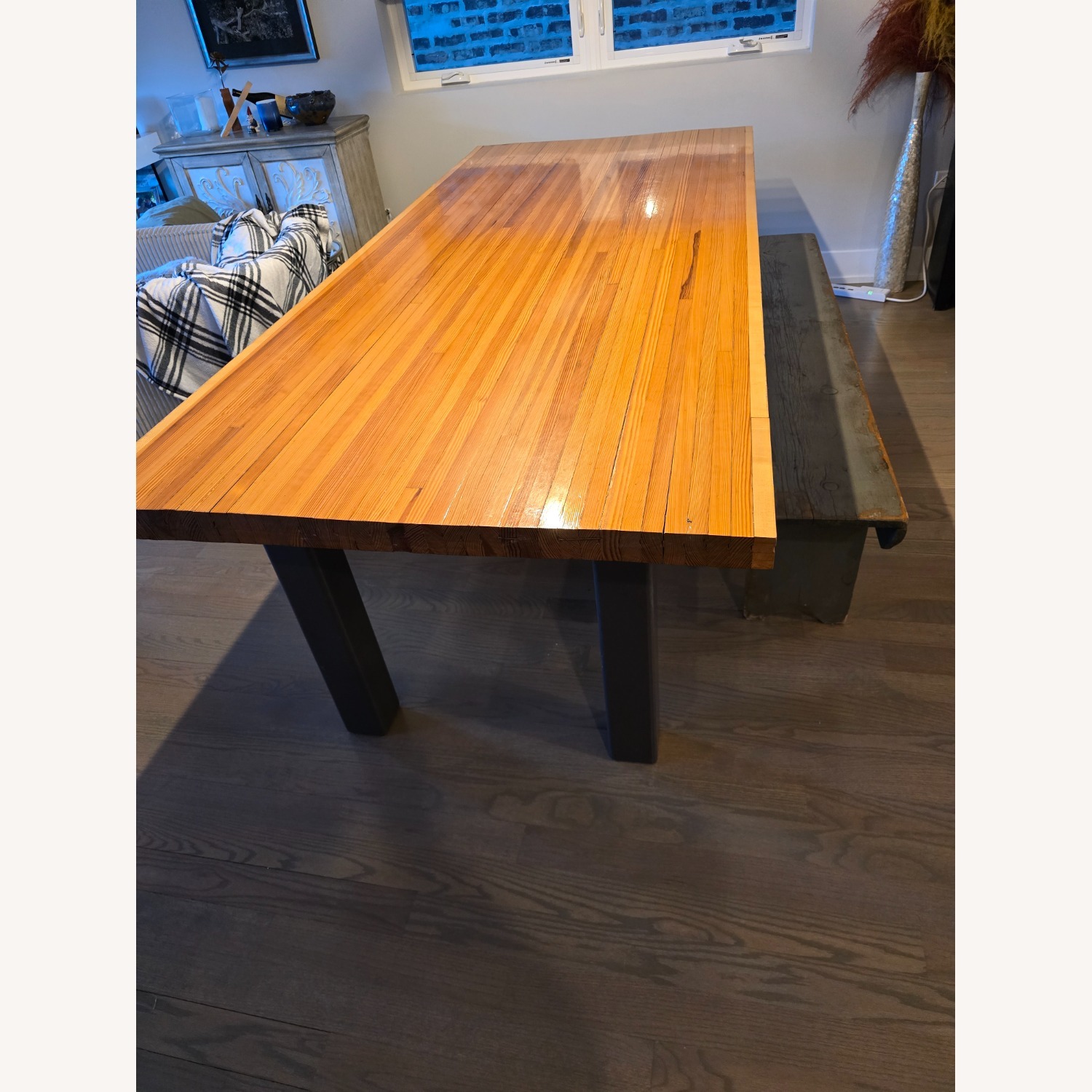 Vintage/Antique Finds Natural Wood Dining Table - image-5