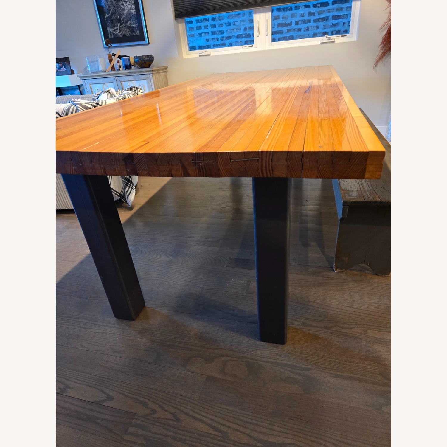 Vintage/Antique Finds Natural Wood Dining Table - image-3