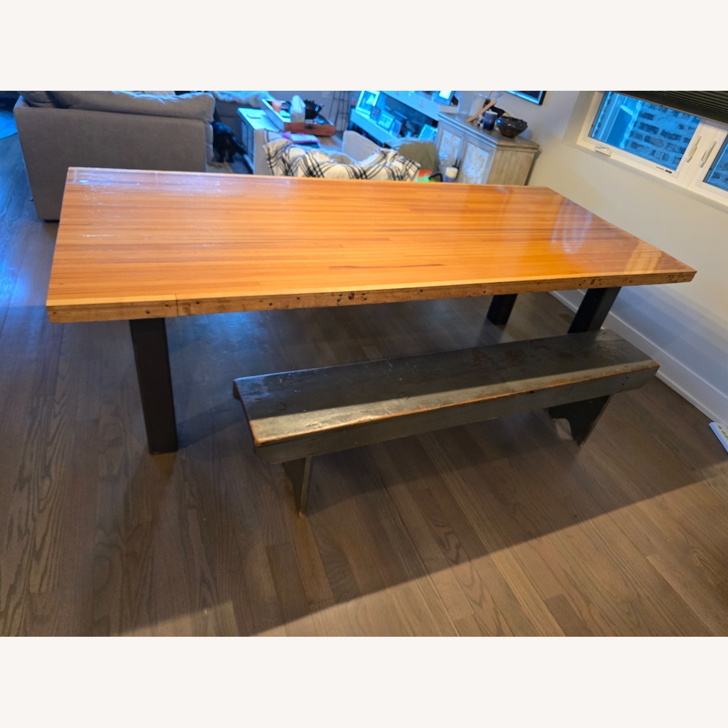 Vintage/Antique Finds Natural Wood Dining Table - image-2