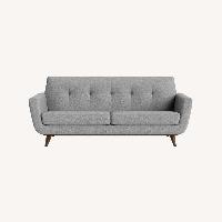 Joybird Hughes Light Gray Fabric Loveseat