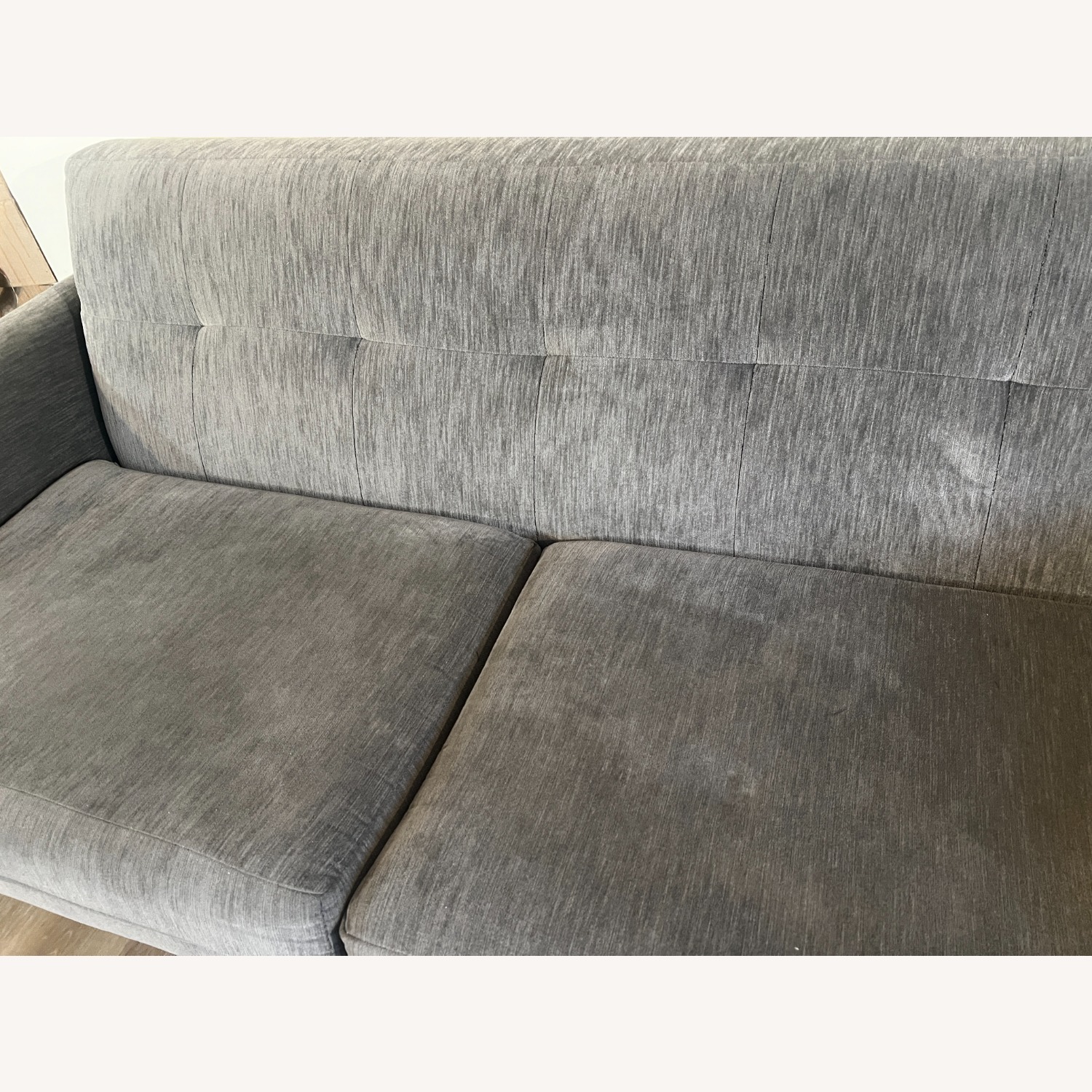 Joybird Hughes Light Gray Fabric Loveseat - image-5