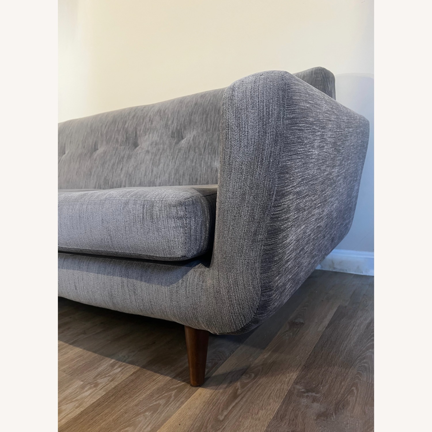 Joybird Hughes Light Gray Fabric Loveseat - image-3