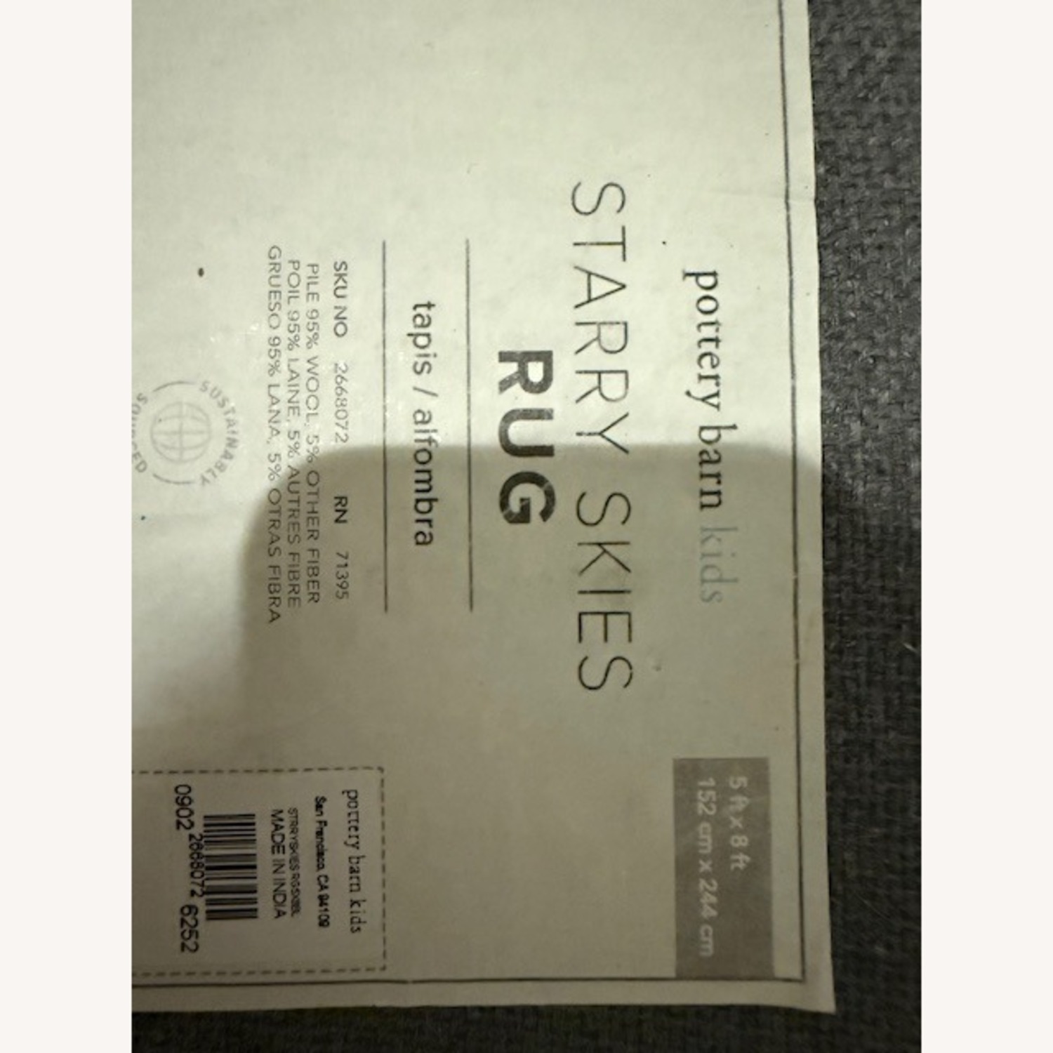 Pottery Barn Starry Skies Rug - image-3