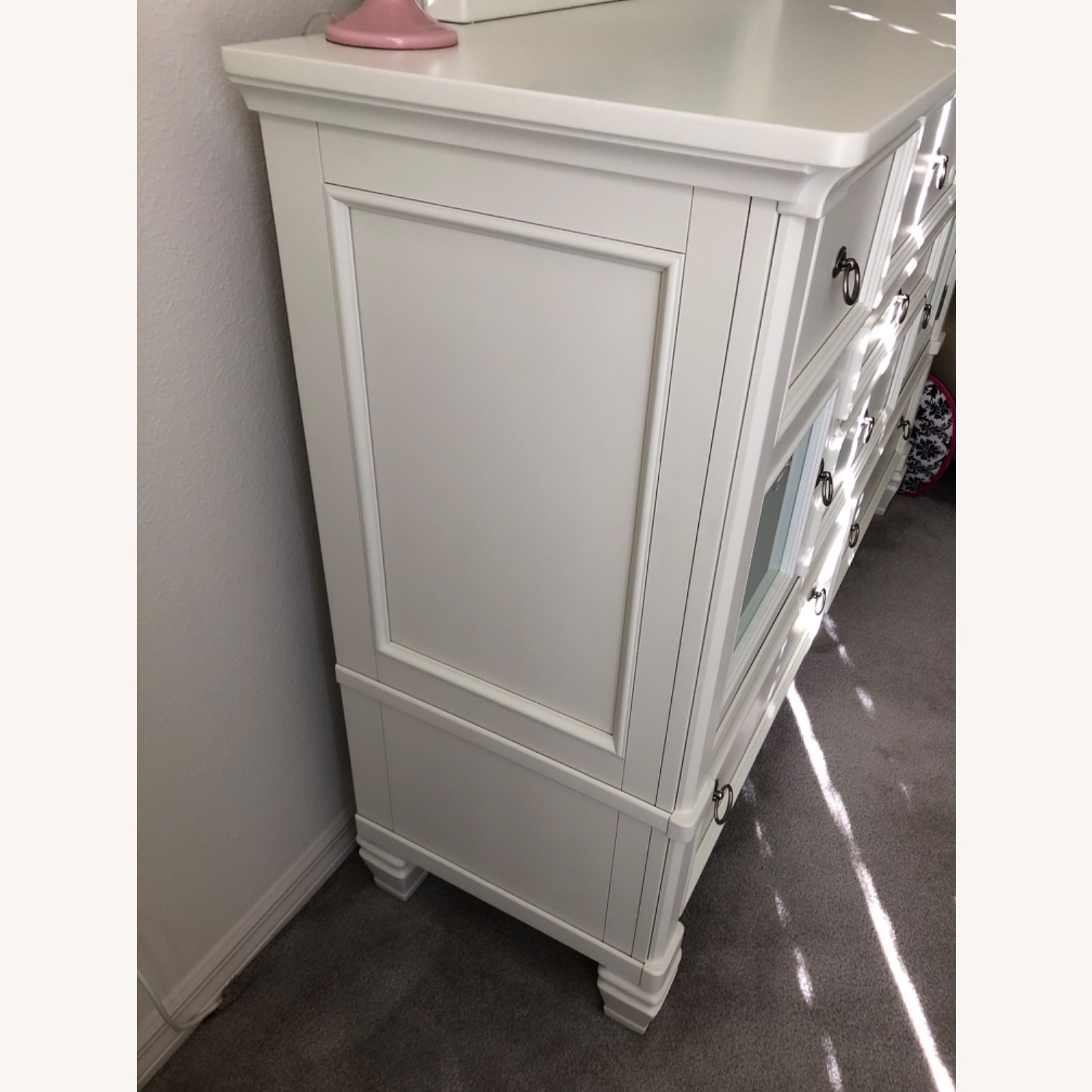 Kane's Furniture White Wood Dresser - image-3