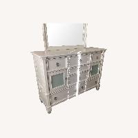 Kane's Furniture White Wood Dresser