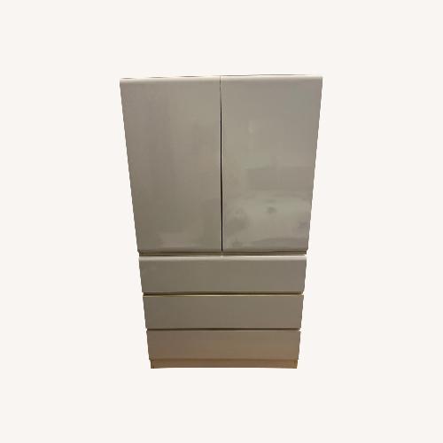 Used White Lacquer Armoire for sale on AptDeco