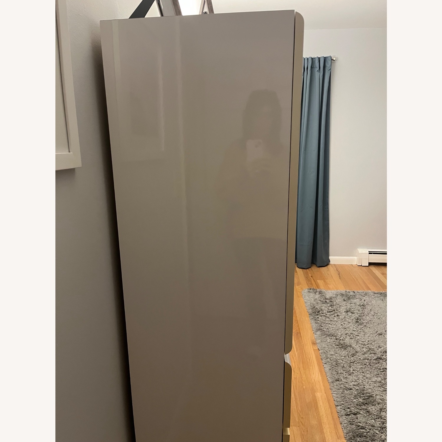 White Lacquer Armoire - image-3