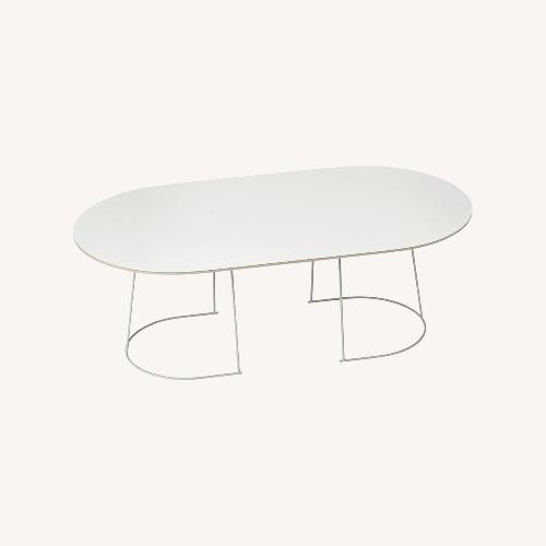 Used  Muuto Airy White Wood Coffee Table for sale on AptDeco
