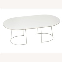 Muuto Airy White Wood Coffee Table