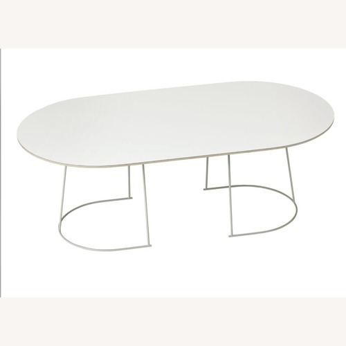 Used  Muuto Airy White Wood Coffee Table for sale on AptDeco