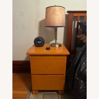 Light Brown Wood Nightstands