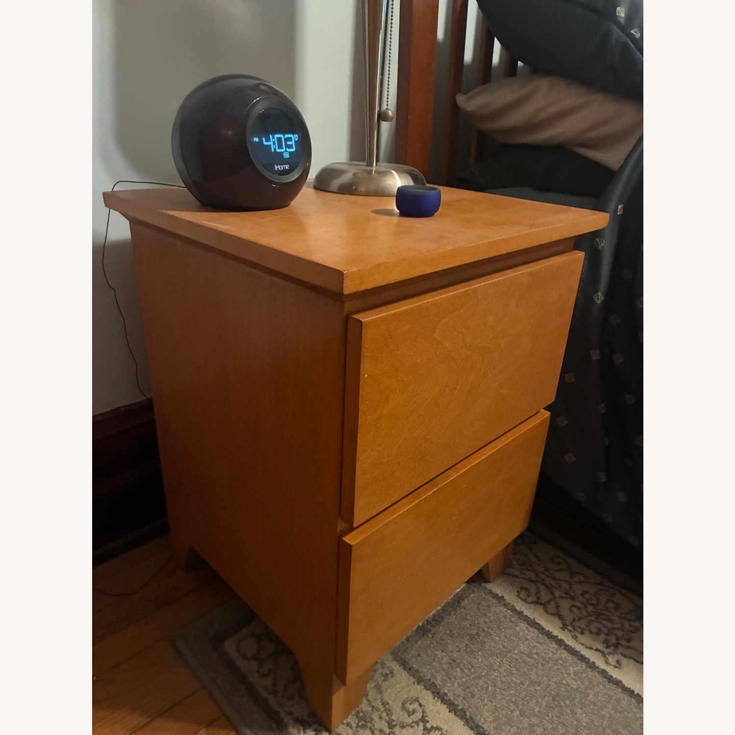Light Brown Wood Nightstands - image-1