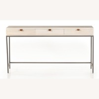 Four Hands White Wood Desk