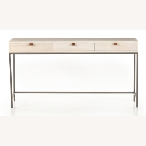 Used Four Hands White Wood Desk for sale on AptDeco