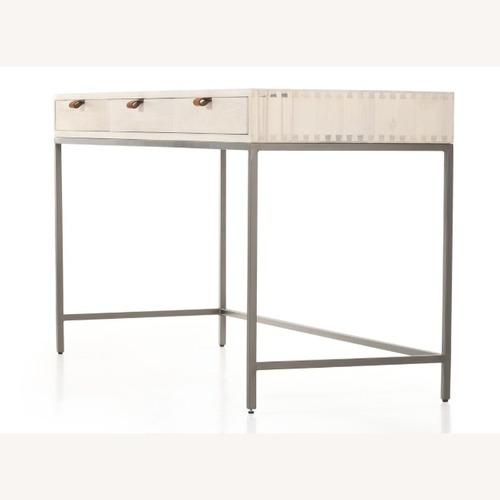 Used Four Hands White Wood Desk for sale on AptDeco