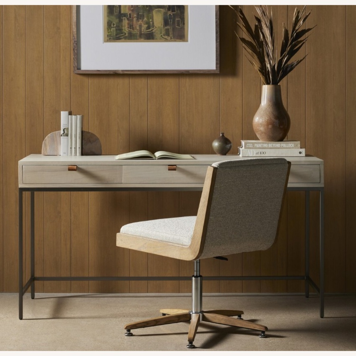 Four Hands White Wood Desk - image-3